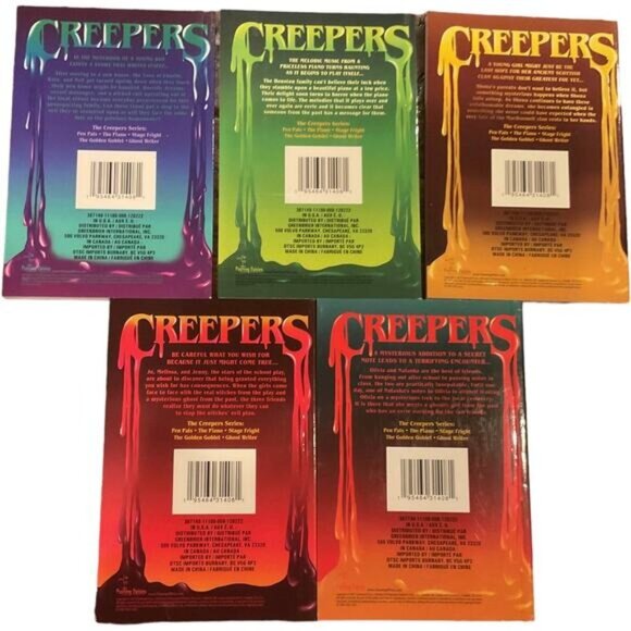 Creepers Book Series Lot Of 5 Paperback By Edgar J. Hyde - Picture 2 of 2